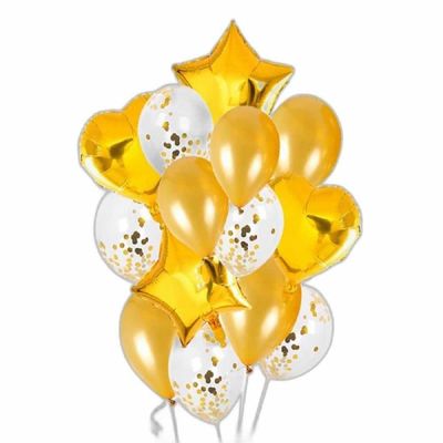 컨페티 TF18CD50 풍선 14개 라운드풍선 행사풍선 젠더리빌풍선_핑크