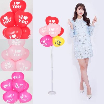 조이하트 CN79LF64 130cm 풍선꽂이장식세트 행사파티용품_아이하트유레드
