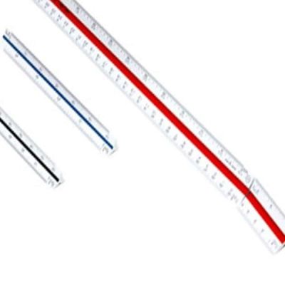 [신상품] 삼각 PI65TJ36 스케일 자 30cm 측량 다용도 제도용