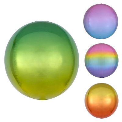 (오브옹브레은박풍선) MC18SY20 생일 파티 호일풍선 백일 소품_옐로우오렌지