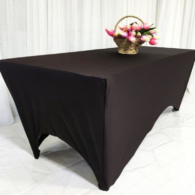 기업PR제품전시 매대천 행사장 테이블 탁자보자기 천 브라운