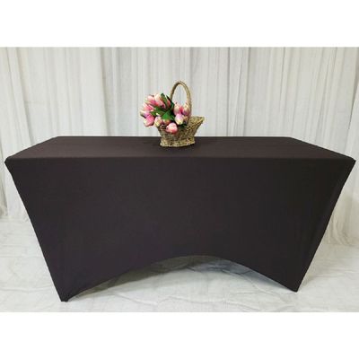 기업PR제품전시 고정형테이블보 듀라 182x76x74 움직임없는 브라운색