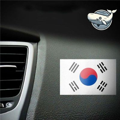 자동차스티커튜닝 자동차 튜닝 국민기호 반사 스티커 국기 디자인