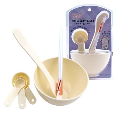 크림팩도구 다용도 팩볼 3종 세트 1P 모델링 미용 실기 시험 도구