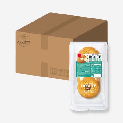 삼립 간식 빵 오븐에 구운 생크림 도넛 파이 5입 200g 2개