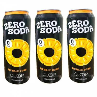 클룹파인애플맛 파인애플 500ml 3캔 클룹 제로소다 제로파인