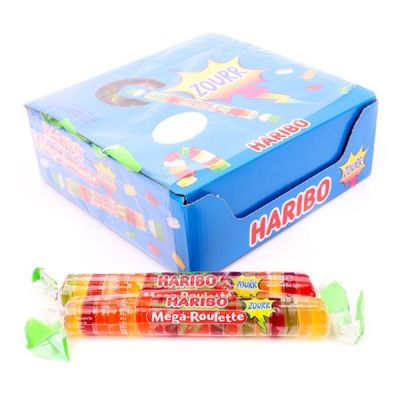 [신상품] 임박) 행사) 하리보 메가룰렛 사우어 45g(1타 24개입) 26.01.01 하리보젤리 수