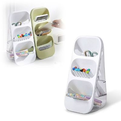 책상위 QM04RP11 데스크테리어 수납 정리함 셋업 오거나이저_스탠드화이트