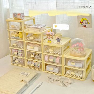 미니 RZ15IO01 서랍 데스크 오거나이저 책상정리 셋업 2단_퍼플2단