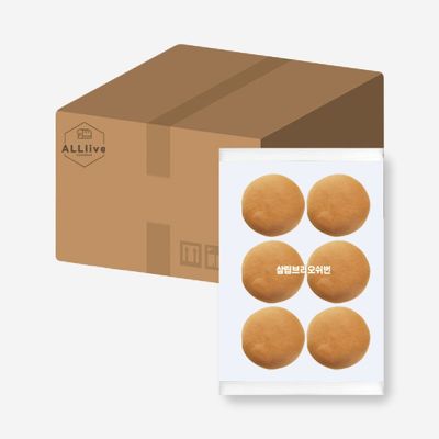 삼립 간식 냉동 버거 햄버거빵 브리오쉬번 6입 330g 6개