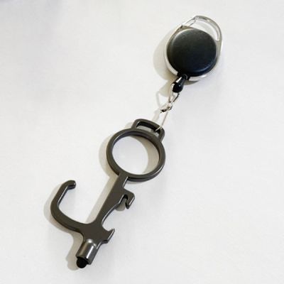 방역소품 비접촉 버튼푸셔 도어오픈 개인 키체인 방역 스틱