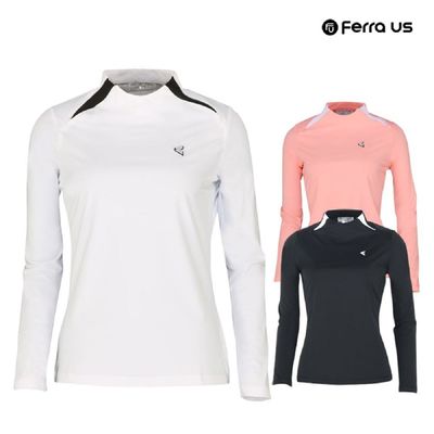 TC 페라어스 여성 골프 오픈넥 지퍼 티셔츠