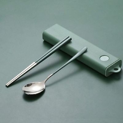 휴대용 식도락 캐주얼 수저세트 (그린)개인 필수템 숟