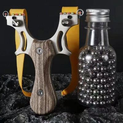 와일드새총+세라믹구슬 세트 사냥용새총 고무줄 조류