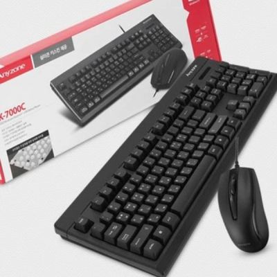 노트북마우스 유선 키보드 마우스 7000C PC마우스 책상꾸미기 영상제작편집