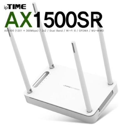소모품 ipTIME 아이피타임 11ax 유무선 공유기 AX1500SR WHITE