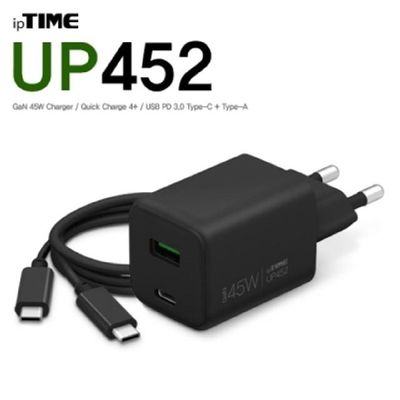 소모품 ipTIME 아이피타임 UP452 USB PD 45W GaN 충전기