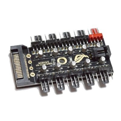 PWM허브 T-PWM-SATA10F 쿨러 PWM 10분배 팬허브 4P