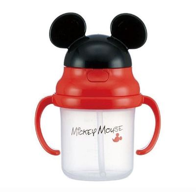 유아컵 캐릭터 스트로 양손잡이 유아동 머그컵 미키마우스