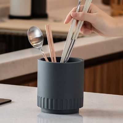 국산 213KGO27 실리콘 수저통 물빠짐 조리도구 다용도꽂이 정리_파니 헌터그린