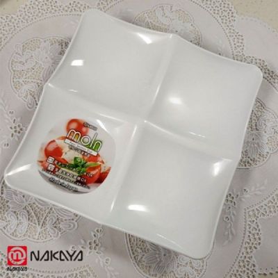 나눔접시 빈티지 스타일 4칸 나눔 테이블웨어 과일 접시 식품검역 완료