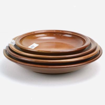 디자인이이쁜 해물찜 감자탕 내열 도자기 홍익 찜접시 대-황토