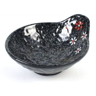 멜라민 423NOC88 그릇 반찬 접시 플레이팅 접시 식기 꽃잎 12cm_DS-6659