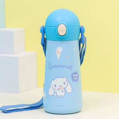 시나모롤 272API84 원터치 어깨끈 이중 스텐 보틀 460ml 1P