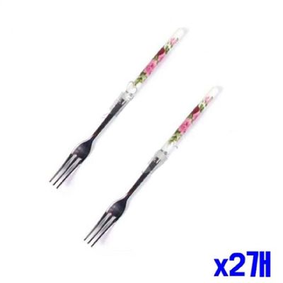 장미 728QCY65 손잡이 티스푼 2P 15cm 10세트 x2개 과일스푼