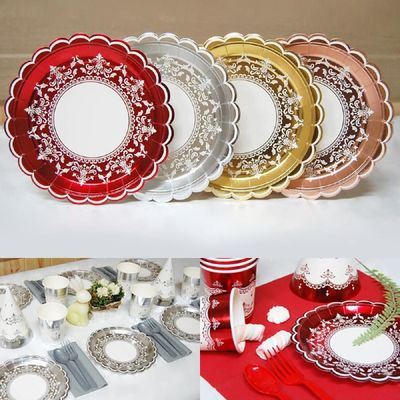 [신상품] 메탈릭 030WUO70 클래식 테이블 접시 6개입_23cm(6개입)골드