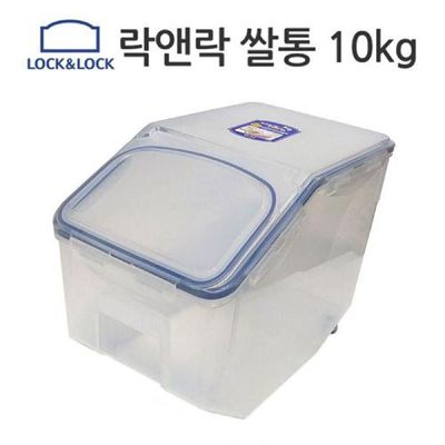 10kg 312DPQ24 쌀보관 용기 밀폐용기 계량컵 세트 냉장고용기_쌀통10kg