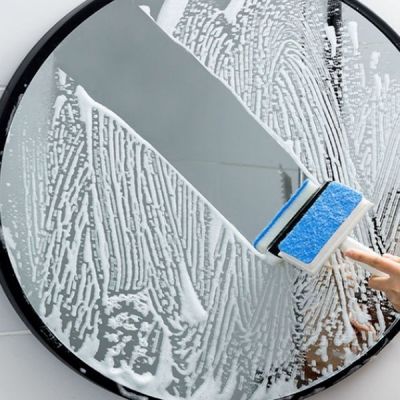 유리창청소기 욕실 청소 브러쉬 물때 제거 핸드형 고급 솔 창문 도구