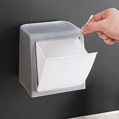 초 벽부착 미니 휴지통 화장솜 용품 벽걸이형 화장대