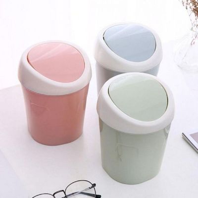 화장솜휴지통 소형 휴지통 간편형 탁상 쓰레기통 화장대 쓰레기 수거함