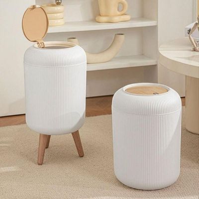 인테리어 원터치 버튼 휴지통 다용도 캡슐형 쓰레기통