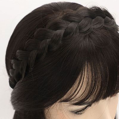 땋은머리헤어밴드 땋은 머리띠 내츄럴 벼머리띠 땋은머리 헤어밴드