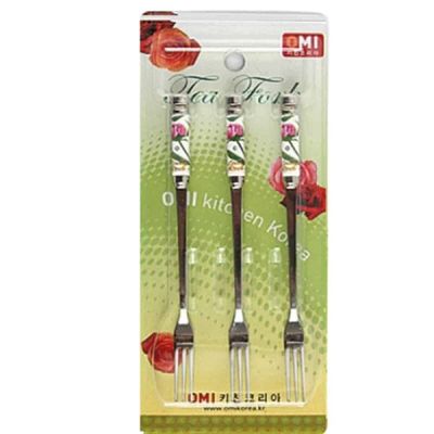 [신상품] 과일꽂이 277UOQ40 과일픽 사각 티포크 3P 장미