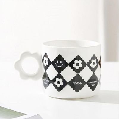 [신상품] 물컵 327QKL63 220ml 플라워 머그컵 커피잔