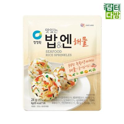 청정원 맛있는 밥엔 해물 24g X 10개 주먹밥가루 밥친구 후리가케 후라가게 김자반 조미