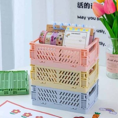 [신상품] 미니 Z5M1R5J8 폴딩 박스 펜트리선반 틈새선반 정리선반_핑크