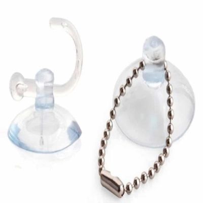 투명 D3C0N1G6 흡착판 35mm 100개 큐방고리 유리흡착판_흡착판행거100개