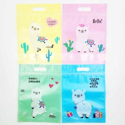 캐릭터 T7O1O5S2 지퍼백 50장(알파카) 미니지퍼백 캐릭터지퍼팩