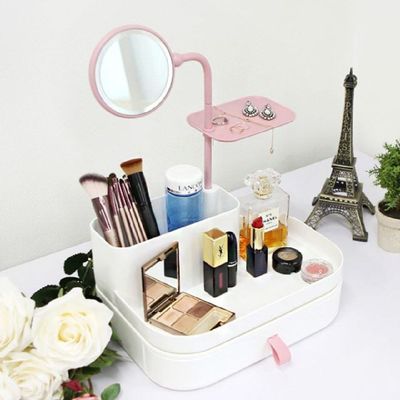 [신상품] 화장대 R7K1T2G1 주얼리 보관 거울 미용뷰티 수납함 아르데코_블루