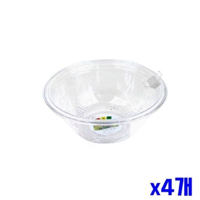 투명 U1O1O8T0 믹싱볼 중 27.5x11.5cm x4개 멀티바스켓 믹스볼