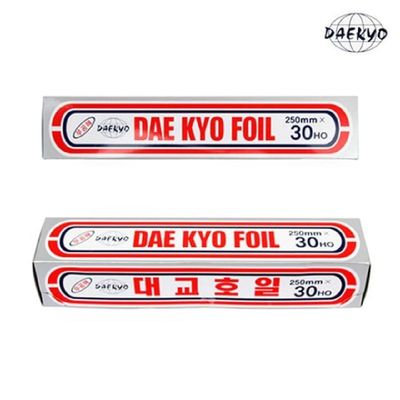 [신상품] 알루미늄랩롤 Z0Y4X7Y6 대용량호일박스 음식포장 25cmX30호 50개 1BOX