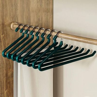 제트 N2Q1K1V3 논슬립 바지걸이 10p세트 스텐 치마 코팅 옷걸이