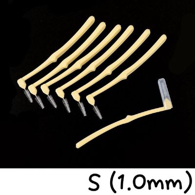 L타입치간칫솔 L형 치간칫솔 S 1.0mm 7PX3개 휴대용 어금니 치실