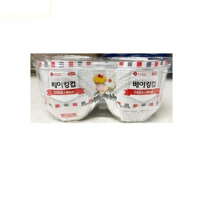 식자재 U4D6R8Q8 베이킹컵 롯데 200p 원형 15ux40mm 1개