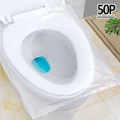 일회용 X9M2D7T8 변기 비닐커버 50P 일회용변기커버 변기비닐커