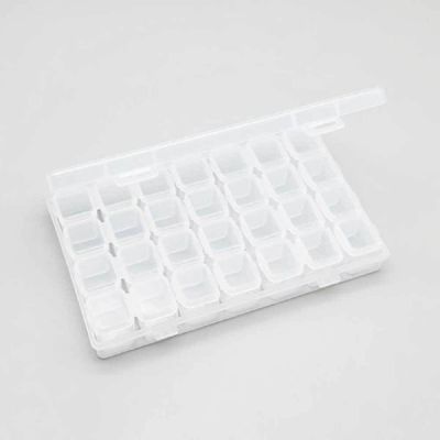 미니 P5U1D8H5 케이스 분리 28칸 보관 수납 투명 다용도